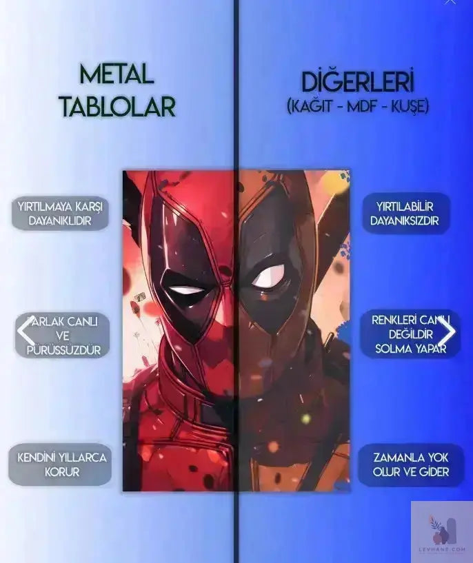 Deniz Altı II Metal Tablo Levhane.com