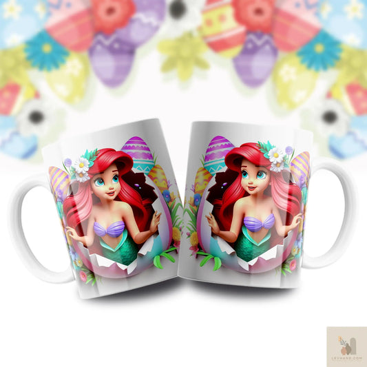 Ariel - Küçük Deniz Kızı 3D Baskılı Kupa Levhane.com