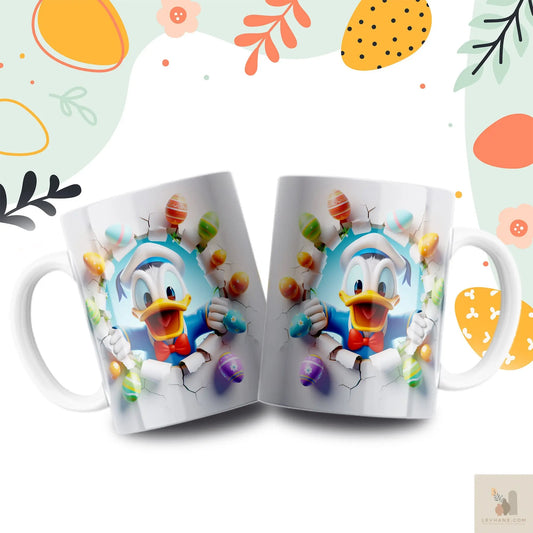 Donald Duck 3D Baskılı Kupa Levhane.com