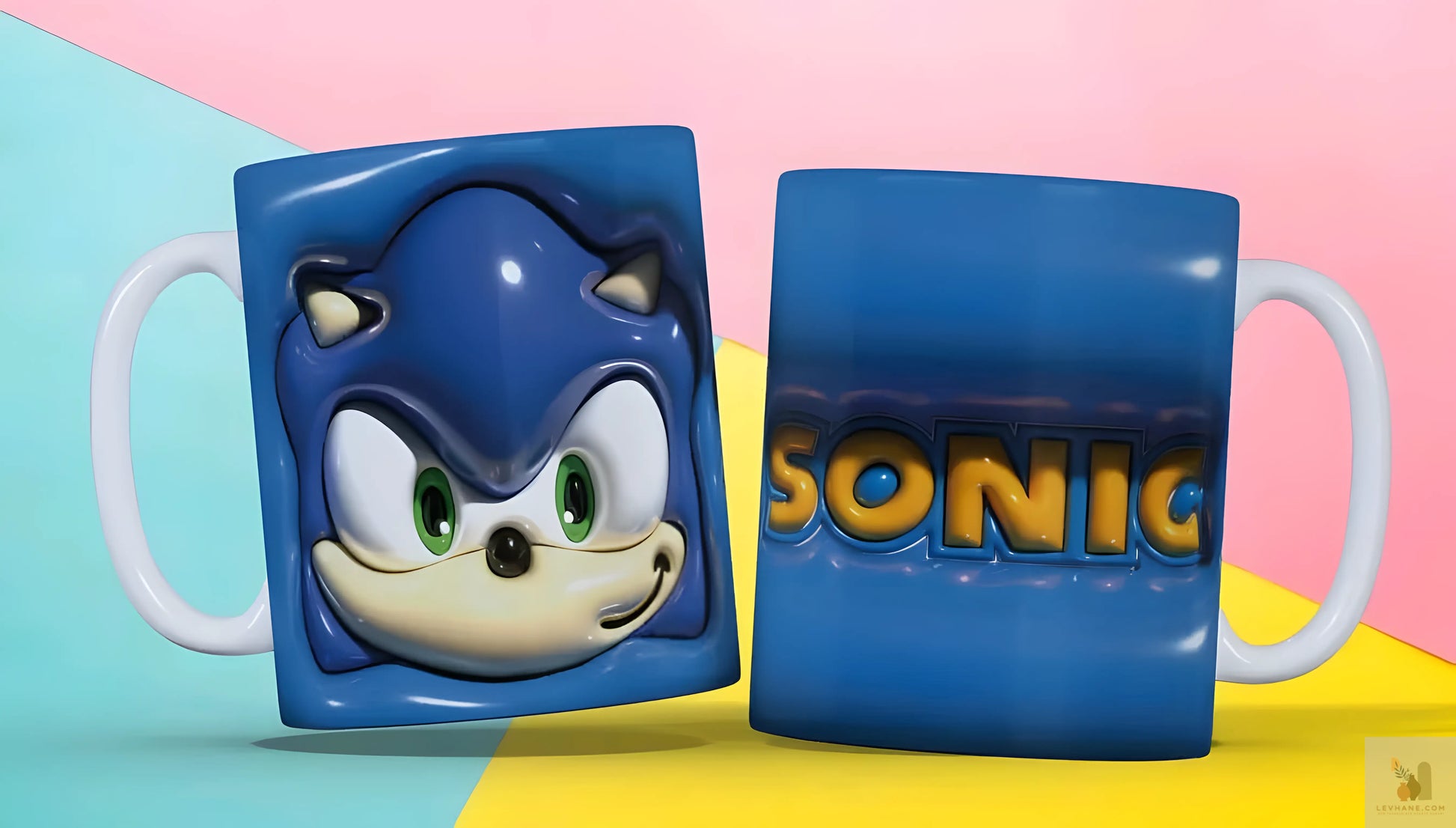 SONIC Premium 3D Baskılı Kupa Levhane.com
