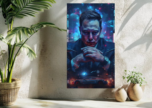 Elon Musk Metal Tablo Levhane.com