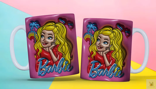 Barbie Premium 3D Baskılı Kupa Levhane.com
