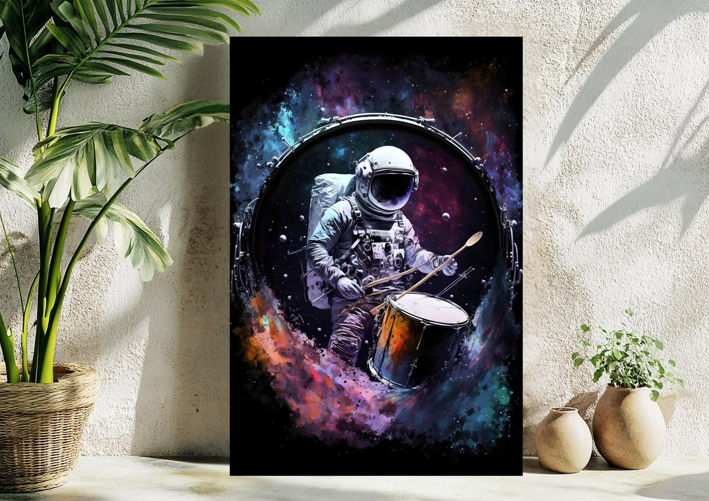 Yerçekimsiz Dünyada Astronot Metal Tablo Levhane.com