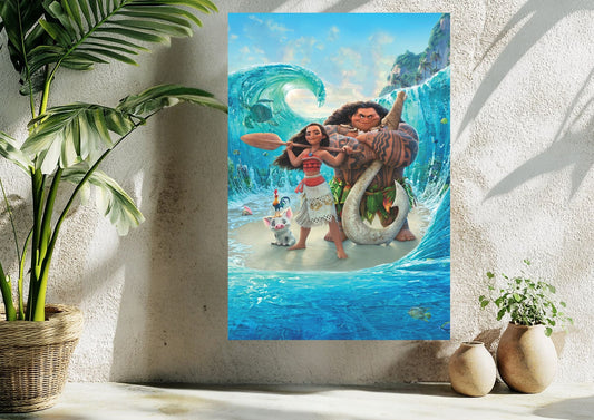 Çizgi Film Moana Metal Tablo Levhane.com