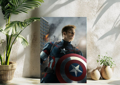 Captain America Metal Tablo – Efsanevi Kahramanlar Seninle! Levhane.com