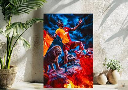 GALATASARAY Victor Osimhen Metal Tablo Levhane.com