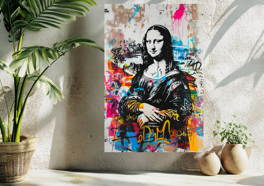 Mona Lisa PopArt Metal Tablo Levhane.com