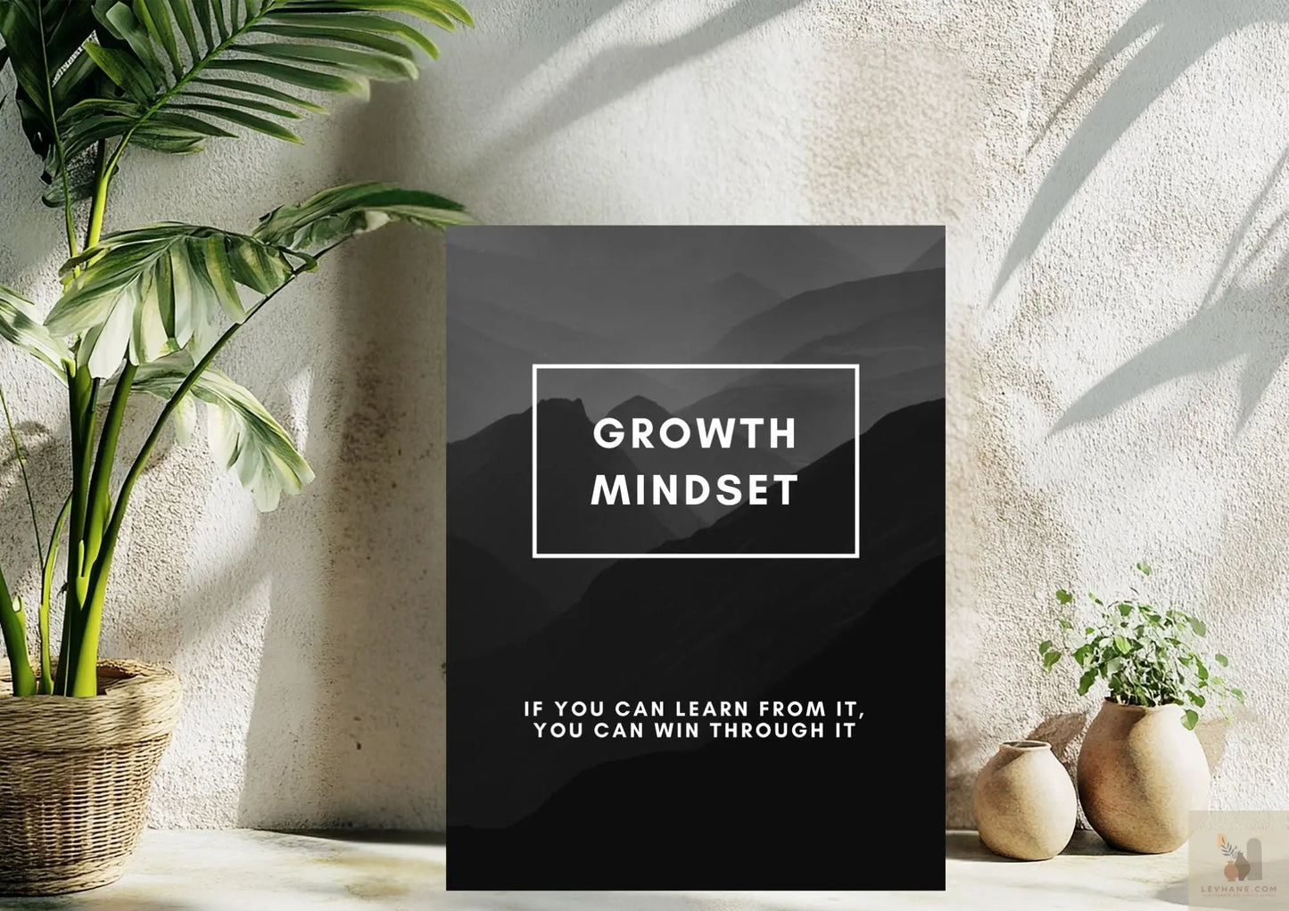 Asla Vazgeçme! İlham Verici Sözler Metal Tabloda Levhane.com