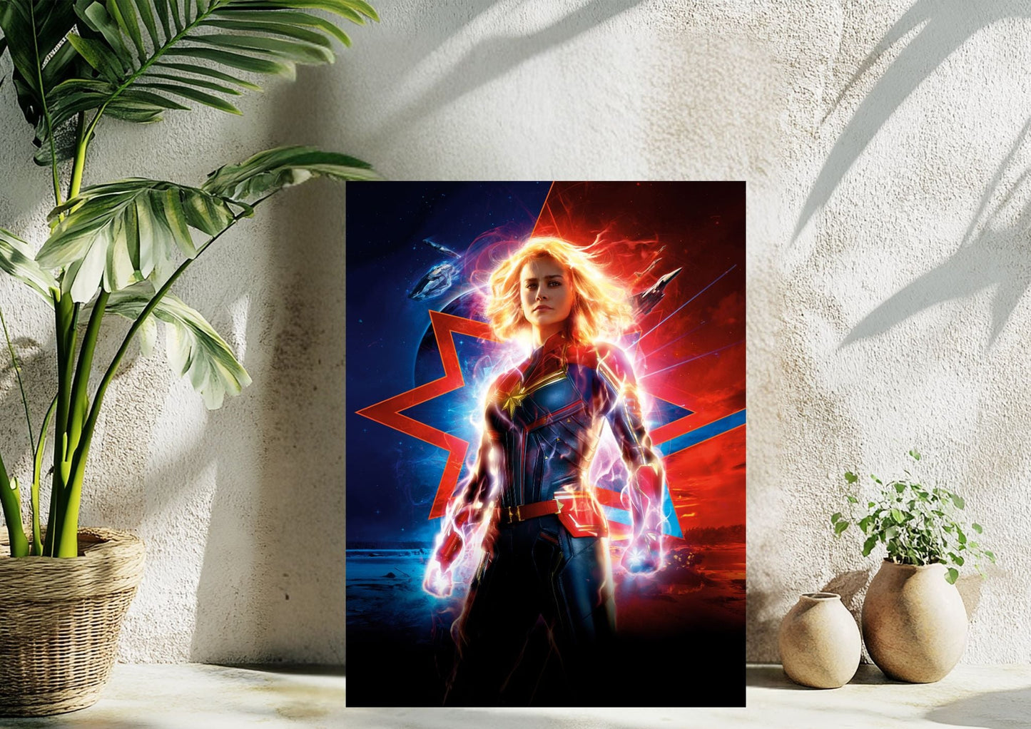 Captain Marvel Metal Tablo – Efsanevi Kahramanlar Seninle! Levhane.com