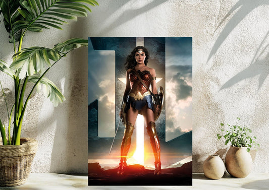 Wonder Woman Metal Tablo – Efsanevi Kahramanlar Seninle! Levhane.com