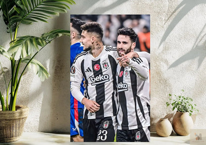 BEŞİKTAŞ Ernest Muci-Rafa Silva Metal Tablo Levhane.com
