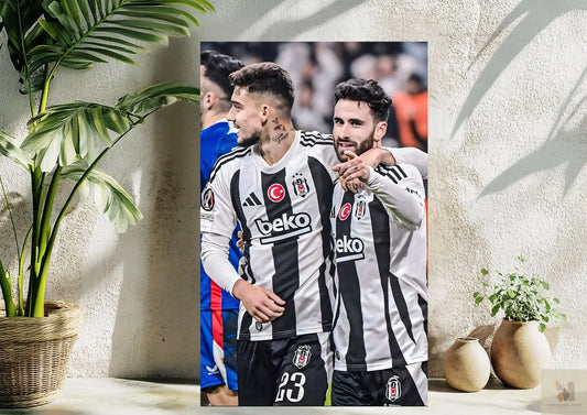 BEŞİKTAŞ Ernest Muci-Rafa Silva Metal Tablo Levhane.com