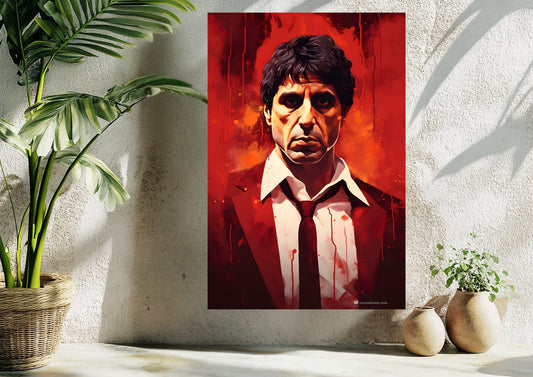 ScarFace - Tony Montana Metal Tablo Levhane.com