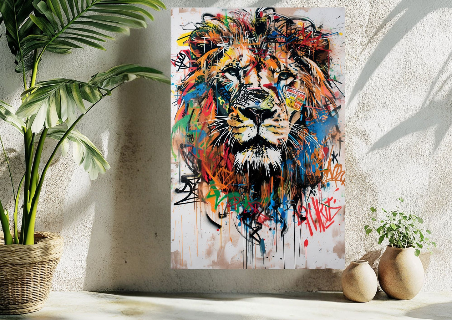 Lion PopArt Metal Tablo Levhane.com