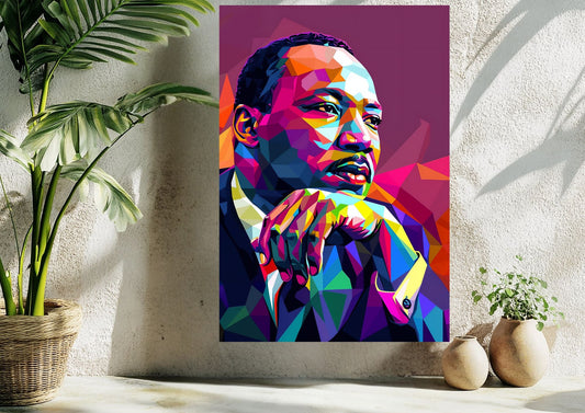 Martin Luther King PopArt Metal Tablo Levhane.com