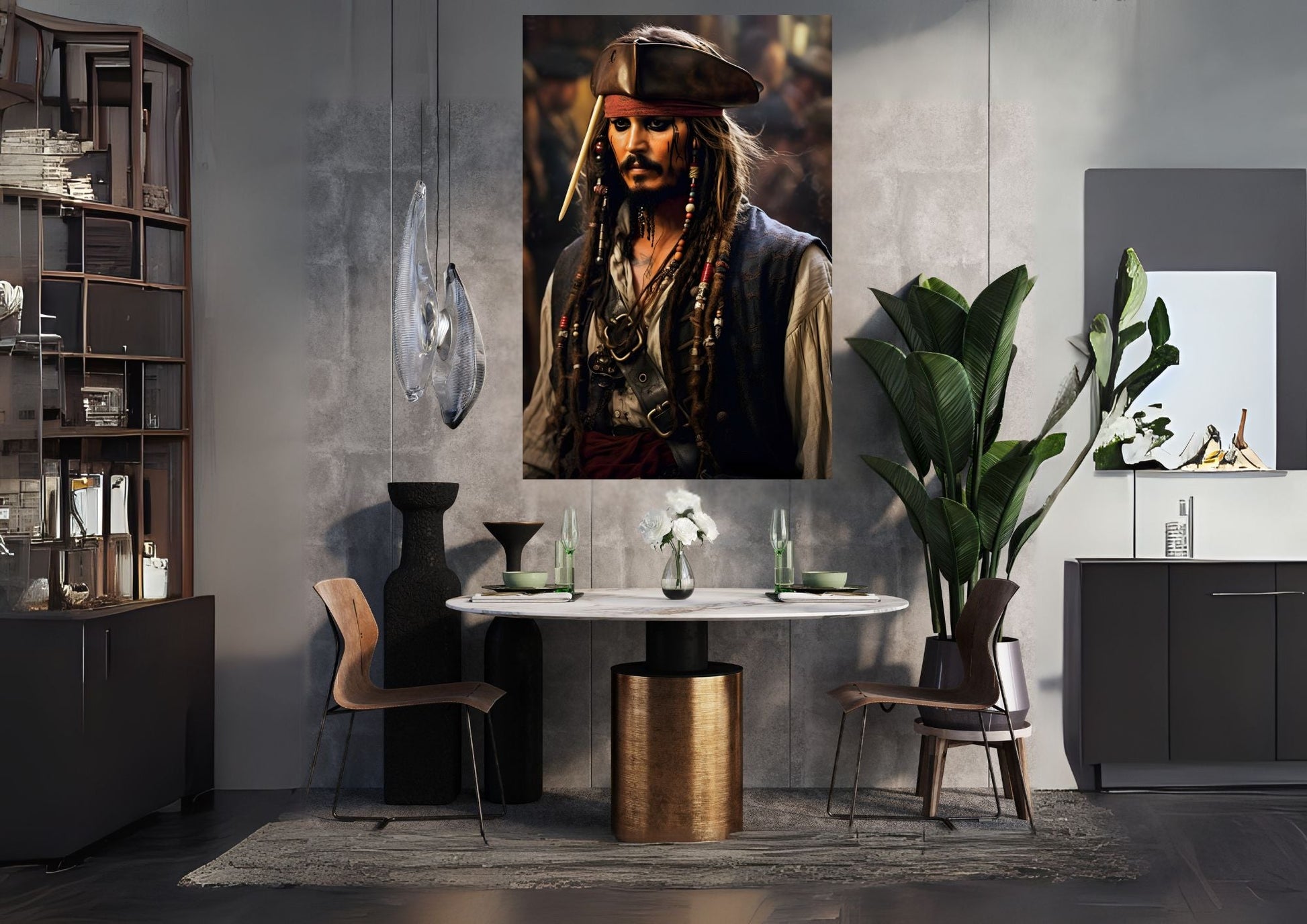 Karayip Korsanları - Jack Sparrow Metal Tablo Levhane.com