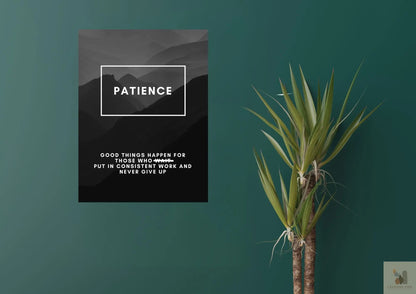 Asla Vazgeçme! İlham Verici Sözler Metal Tabloda Levhane.com