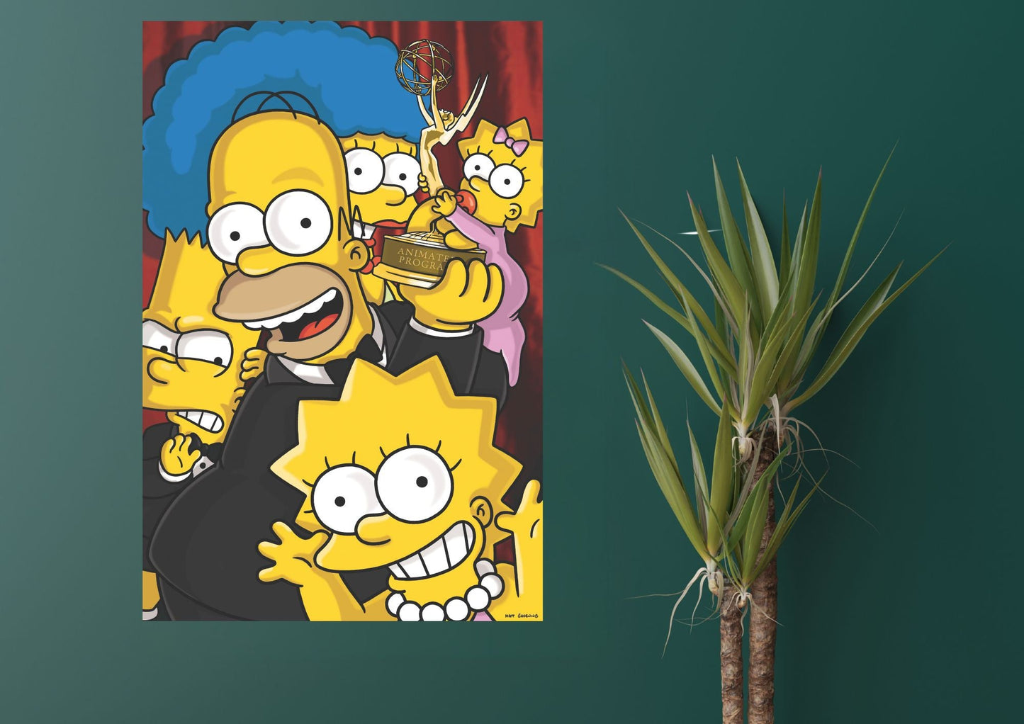 Çizgi Film Simpsonlar Metal Tablo Levhane.com