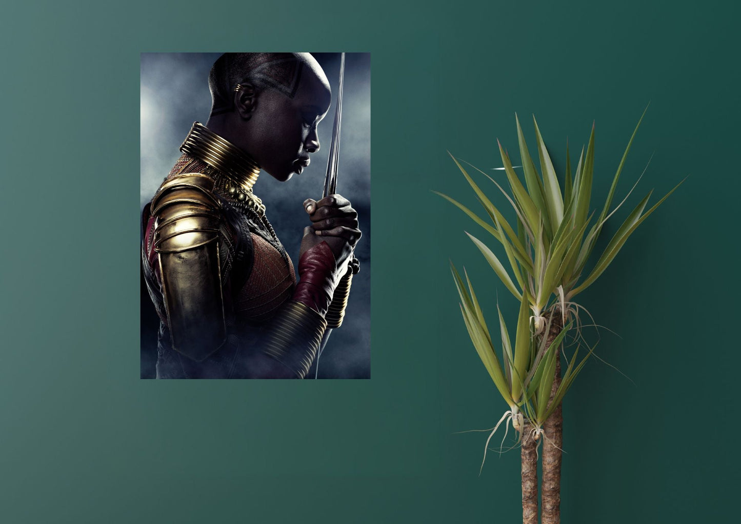 Black Panther Okoye Metal Tablo – Efsanevi Kahramanlar Seninle! Levhane.com