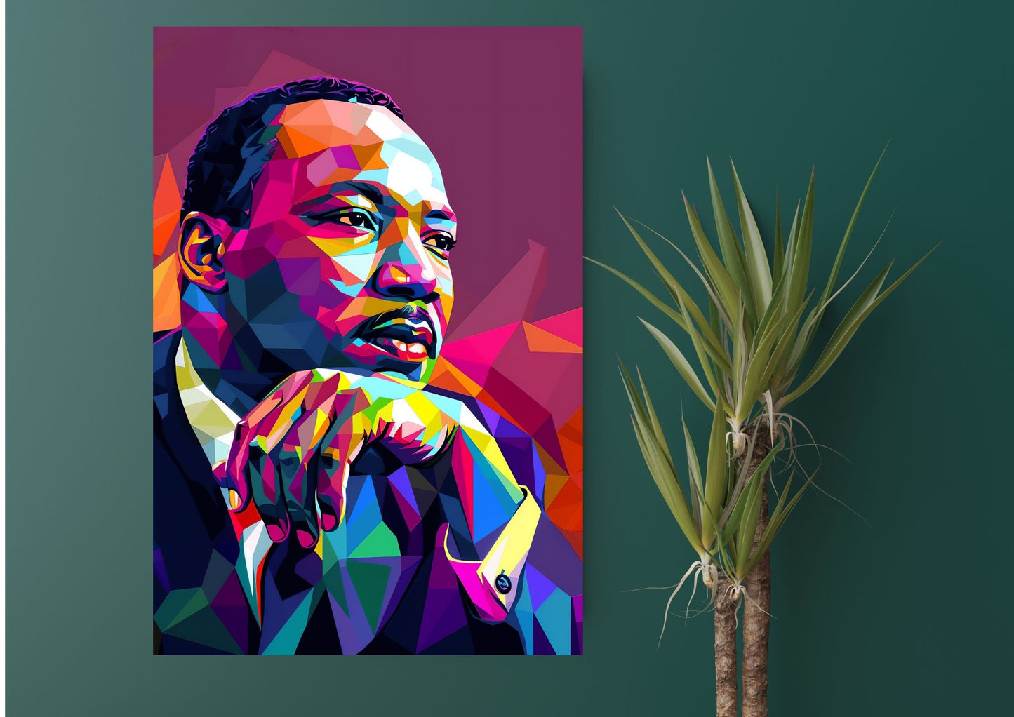 Martin Luther King PopArt Metal Tablo Levhane.com