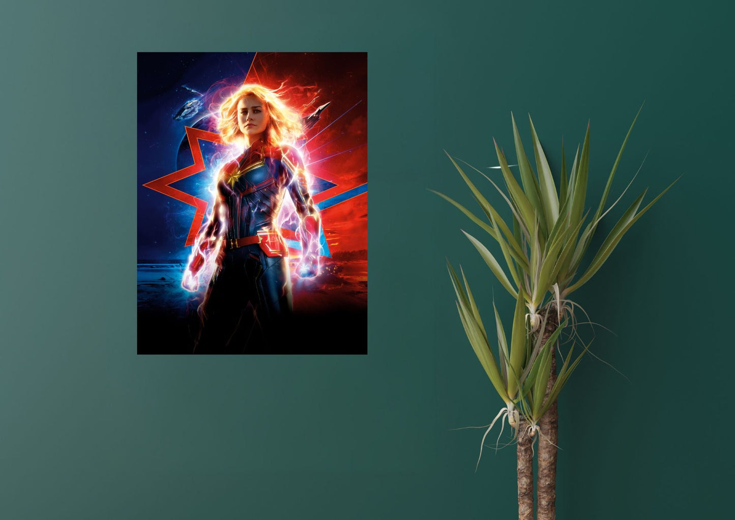 Captain Marvel Metal Tablo – Efsanevi Kahramanlar Seninle! Levhane.com