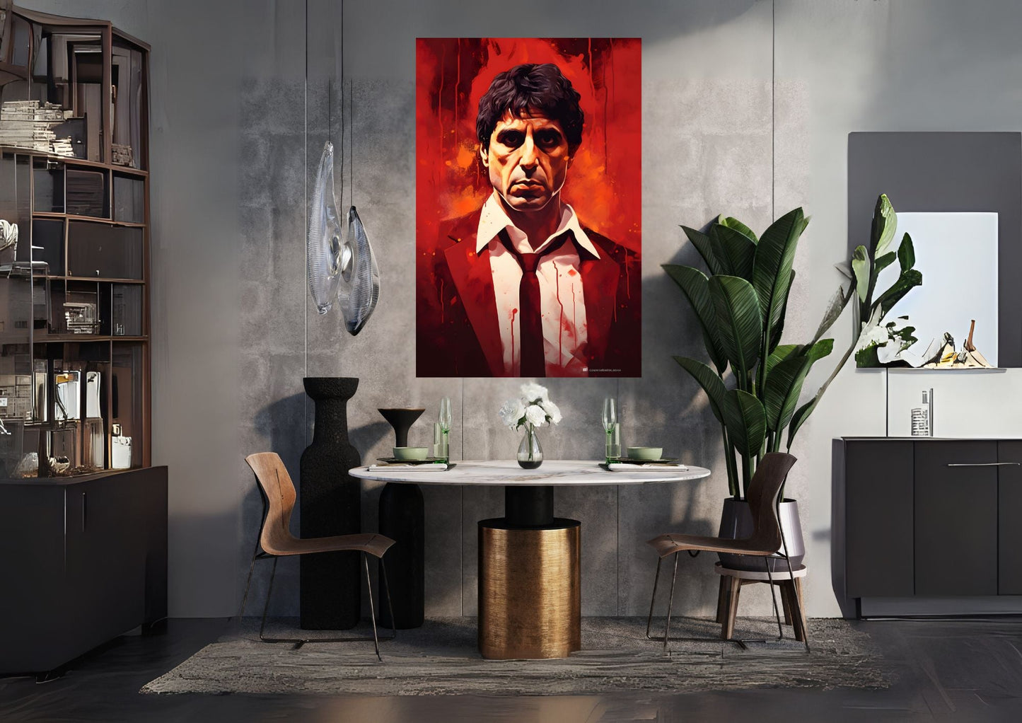 ScarFace - Tony Montana Metal Tablo Levhane.com