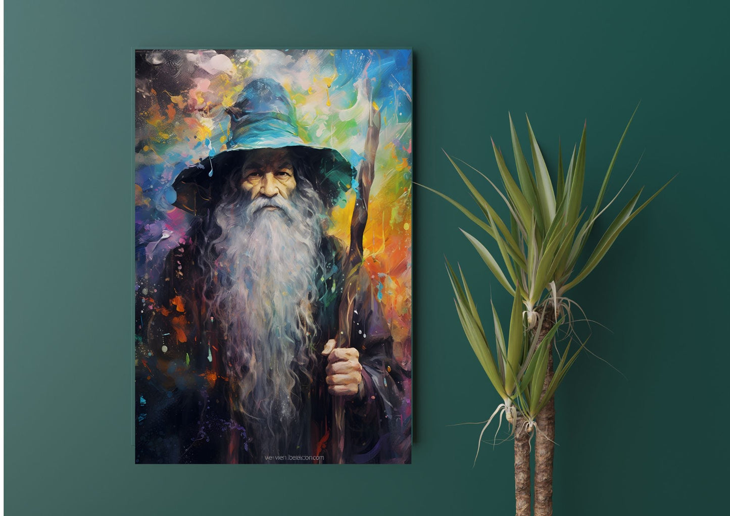 Yüzüklerin Efendisi - Gandalf Metal Tablo Levhane.com