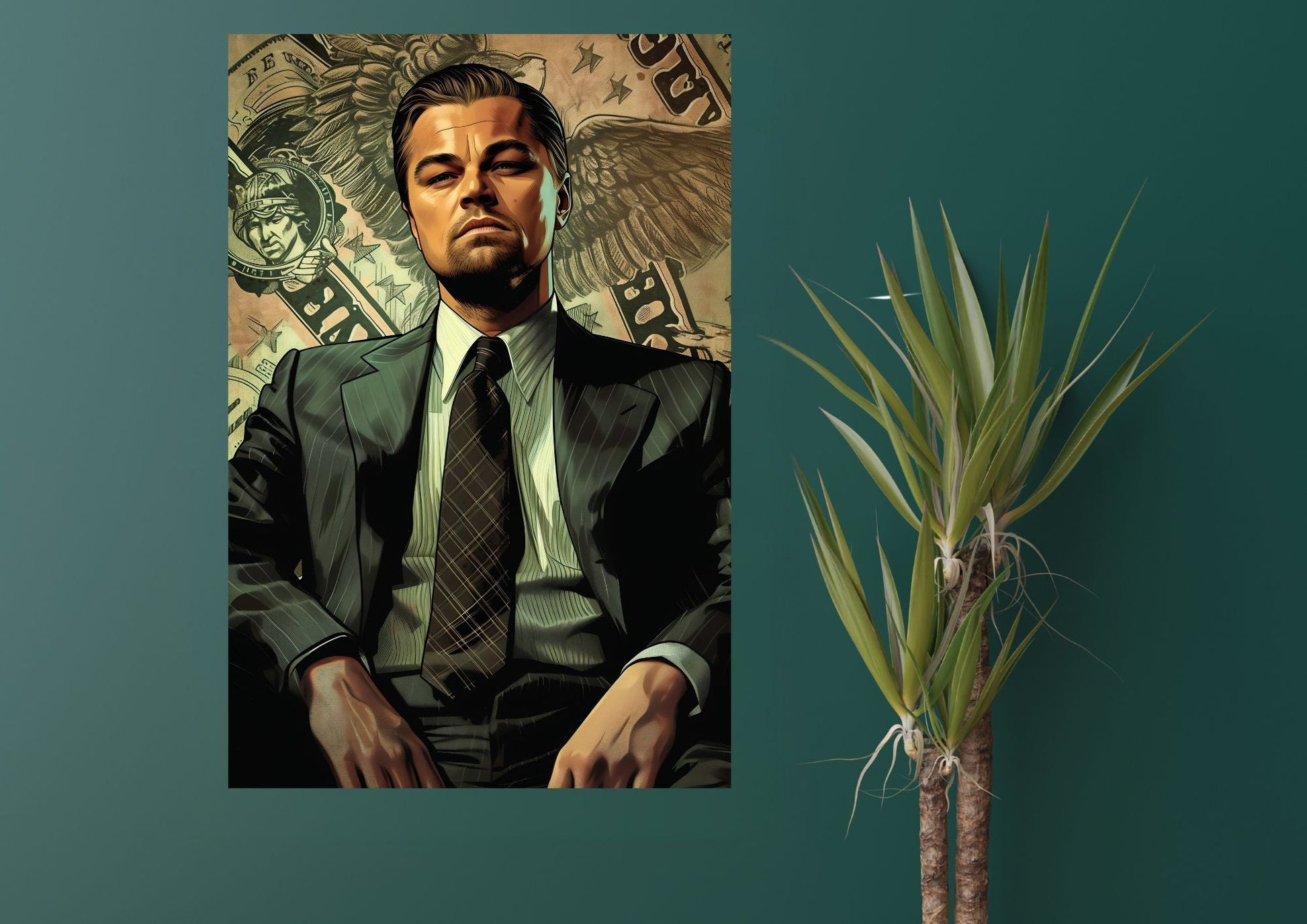 Leonardo Dicaprio Metal Tablo Levhane.com