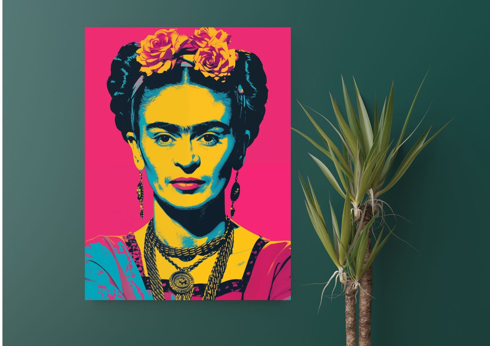 Frida Kahlo PopArt Metal Tablo Levhane.com