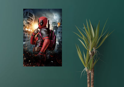 DeadPool Metal Tablo – Efsanevi Kahramanlar Seninle! Levhane.com