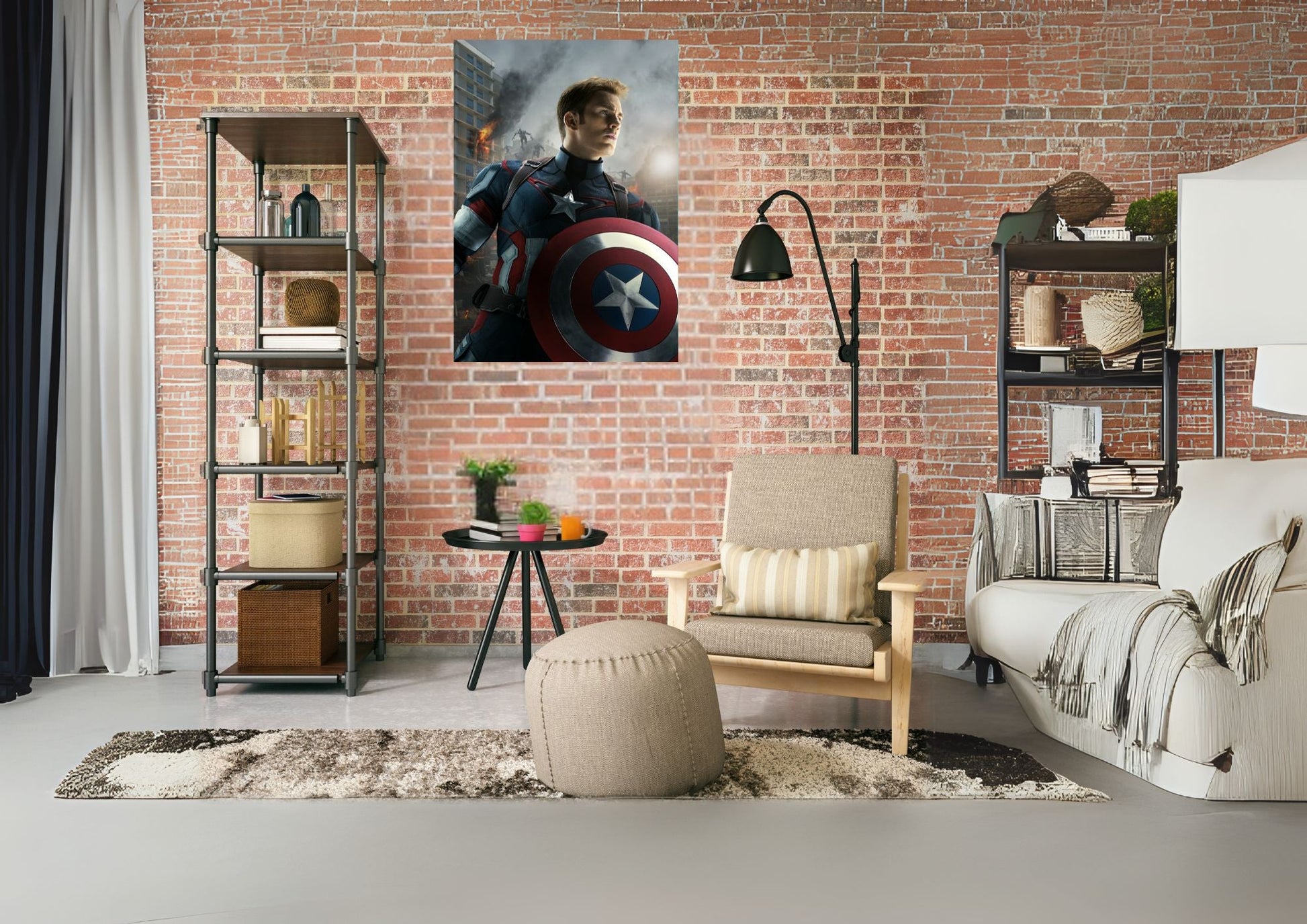 Captain America Metal Tablo – Efsanevi Kahramanlar Seninle! Levhane.com