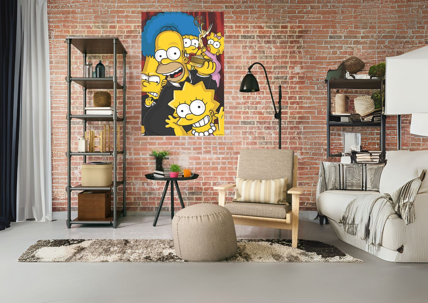 Çizgi Film Simpsonlar Metal Tablo Levhane.com