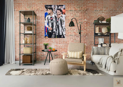 BEŞİKTAŞ Ernest Muci-Rafa Silva Metal Tablo Levhane.com