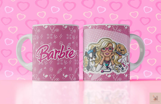 Barbie Premium Baskılı Kupa Levhane.com