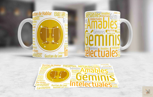 İkizler Burcu Premium Baskılı Kupa Levhane.com