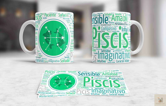 Balık Burcu Premium Baskılı Kupa Levhane.com