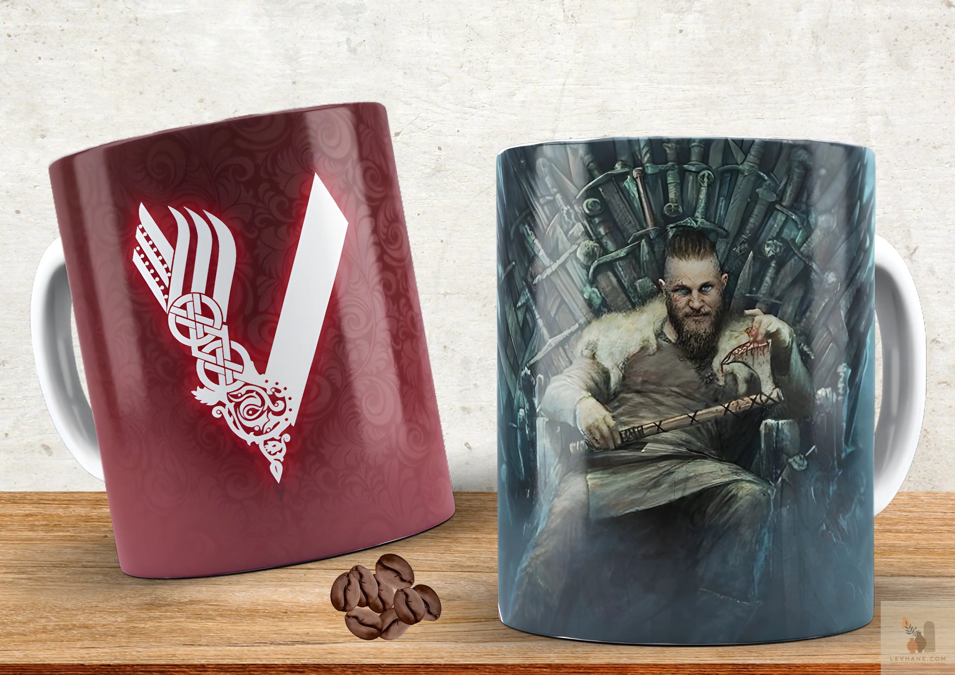 Vikings Premium Baskılı Kupa Levhane.com