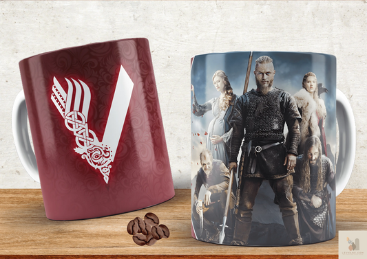 Vikings Premium Baskılı Kupa Levhane.com