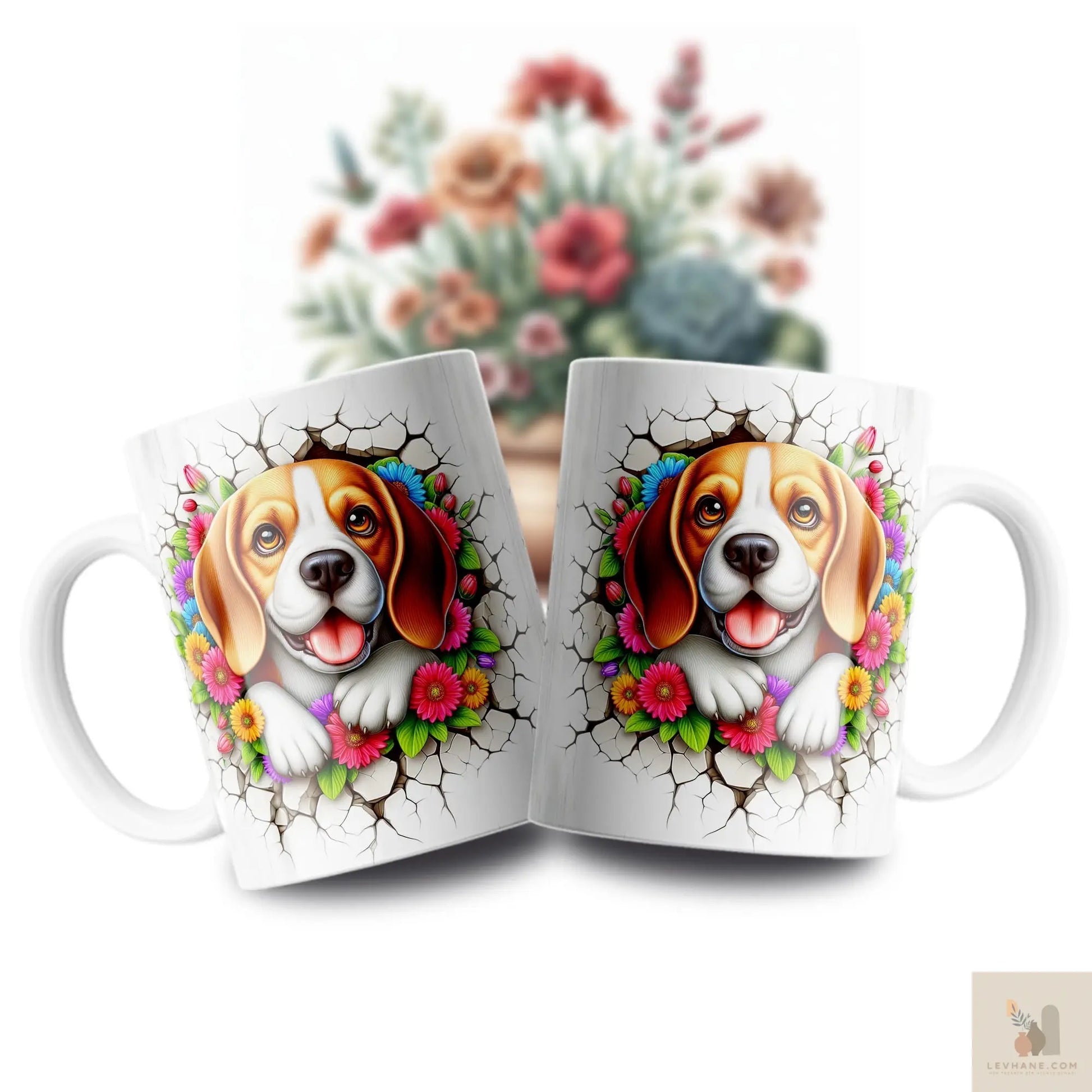 Beagle Premium 3D Baskılı Kupa Levhane.com