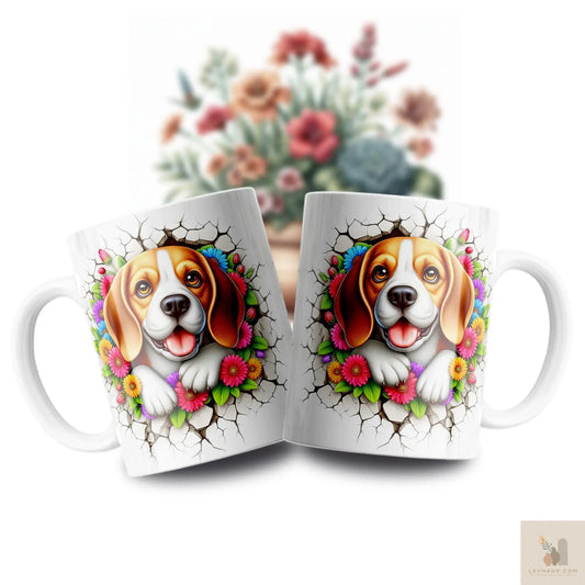 Beagle Premium 3D Baskılı Kupa Levhane.com