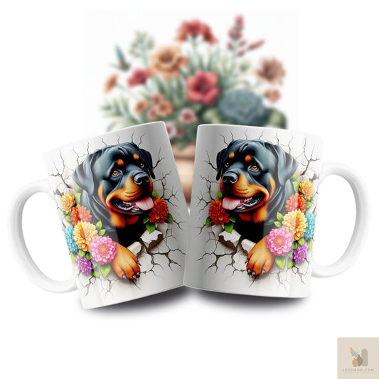 Rotweiler Premium 3D Baskılı Kupa Levhane.com