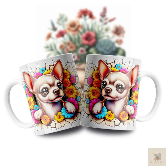 Chihuahua Premium 3D Baskılı Kupa Levhane.com